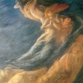 Gaetano Previati 1852 - 1920 Paolo e Francesca 1901 Olio su tela