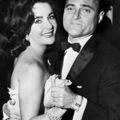 攝於1957, 新郎 Mike Todd 與新娘 Elizabeth Taylor 在婚宴上共舞. 她的第三任老公
