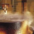 五右衛門是日本傳統燒柴鐵鍋浴桶