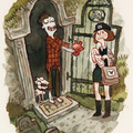 《Zombie in Love》（戀愛中的殭屍）一系列故事是美國女作家Kelly DiPucchio兒童繪本, Scott Campbel作插畫, 男主角叫 Mortimer
