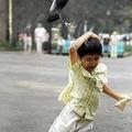 pigeon poops on kid