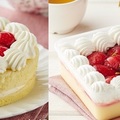 全聯社2021/02/22~03/25推出全聯草莓季 左: 草莓布丁蛋糕, 右: 草莓鮮果布蕾
