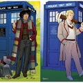 BBC科幻劇 Doctor Who (超時空博士) 1963~今天(中斷10年) time lord（時間領主）太空飛行器TARDIS（Time And Relative Dimension In Space）4th Doctor – Tom Baker 1974-81 5th Peter Davidson