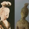 梳回鶻髻的回鶻族婦女——湖北武昌第四十五號唐墓出土陶俑  