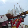明朝鄭和率領的帆船模型矗立馬六甲街頭