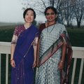 人物 With my Indian friend, at her backyard in Dayton, Ohio
May, 2002