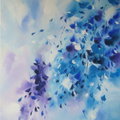 藍紫色的夢幻-呂峰指掌畫