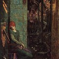 Enchanted Booklet.com____“Owain Departs from Landine” by Edward Burne-Jones. 