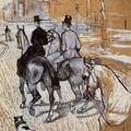 Horsemen Riding in the Bois de Boulogne, 1888, Henri de Toulouse-Lautrec