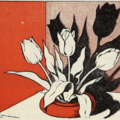 Potted tulips. Tales and Travel. 1938. 