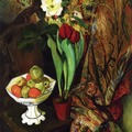 Still Life With Tulips And Fruit Bowl - Suzanne Valadon