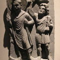釋迦牟尼的護衛金剛手菩薩，被認為是海克力斯的一個希臘式佛教化身。（健馱邏國，公元1世紀）