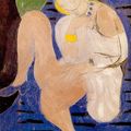 Henri Matisse (French, 1869-1954) - Nude on a Blue Background (1936)