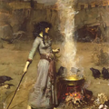 The Origins of Hecate-The Magic Circle, by John William Waterhouse, 1886. via Tate Galleries, London.