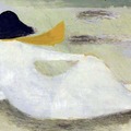 Mary Fedden (British, 1915-2012) "Femme à la plage (Woman on the Beach)", 1974.
