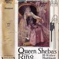 示巴女王 Queen Sheba’s Ring. H. Rider Haggard. Doubleday, Page and Co., New York, 1910. First edition. Sigurd Schou original dust jacket art and illustrations.