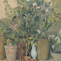 Terracotta Pots and Flowers (Pots en terre cuite et fleurs) by Paul Cézanne____Barnes Collection