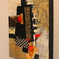 CAROL NELSON FINE ART BLOG: "Billboard 3" mixed media abstract collage © CArol Nelson Fine Art