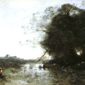 Jean-Baptiste-Camille Corot, a French landscape and portrait painter as well as a printmaker in etching. 
https://artist-corot.tumblr.com/post/158386835204/the-swamp-near-the-big-tree-and-a-shepherdess-by
https://artist-corot.tumblr.com/archive
