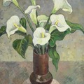 Arum Lilies In A Vase, 1940, ____Gregoire Boonzaier
