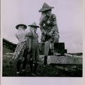 Taiwanese girls at work on the Chiayi airbase, 1958.