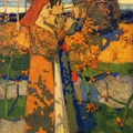 Music or Two Figures in a Landscape (1889). David Gauld (Scottish; 1865-1936).  Hunterian Art Gallery.