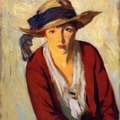 The Beach Hat, 1914, Robert Henri