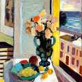 Henri Matisse "Roses devant une fenêtre", 1925