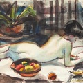 Eric Wallis, artist____Charles Schorre (American, 1925-1996). Nude.