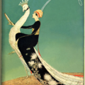 Peacock Parade Vogue cover, published April 1918 artist : George Wolfe Plank 