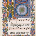 Beautiful Illuminated Manuscripts____Creation of Heaven and Earth (c 1460-1477) by Pellegrino di Mariano Rossini, Siena, Italy
