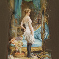 Hans Zatzka - Boudoir (1890)____Justine, portraits retrouvés