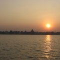 Sunset Skyline of Belur across Hooghly