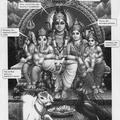 濕婆全家福 :濕婆、帕爾瓦蒂、甘納許、鳩摩羅（右一）