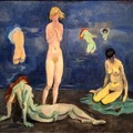 Jan Sluijters (NL 1881-1957) preliminary for bathers in blue (c. 1955) Oil on canvas