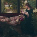 A Wreath of Roses, by Marie Spartali Stillman____ЖИВОПИСЬ (俄文 )繪畫