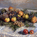 Still Life with Pears and Grapes, 1880, Claude Monet