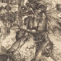 基督的誘惑 The Temptation of Christ (c. 1500 -1505 / Engraving / Detail) - Master LCZ