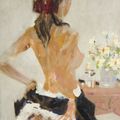 Woman Undressing  (Detail) -   Pierre Emile Lelong  French 1908-1984