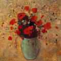 Vase of poppies, Odilon Redon