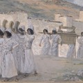 The Seven Trumpets of Jericho, 1896, James Tissot____artist-tissot