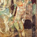 Abracadabra____Dance of Chandraprabha - mural in cave83,Kizil on the Silk Road
