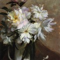 Peonies, Charles Courtney Curran. American Impressionist Painter, (1861-1942)