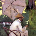 The Painter under His Parasol by Gustave Caillebotte
Size: 80x65 cm Medium: oil on canvas
https://artist-monet.tumblr.com/post/158258489626/artist-caillebotte-the-painter-under-his