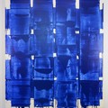 John Zinsser, Blue Spirits, 2016, 琺瑯和油在畫布上 Enamel and Oil on Canvas,