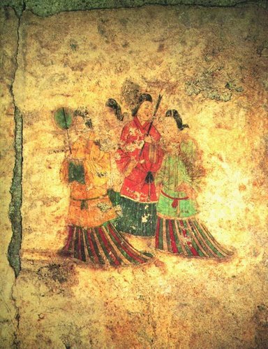 日本飛鳥時代〔高松塚古墳〕──帶有濃厚中國唐朝風格的古墓壁畫- 第凡 
