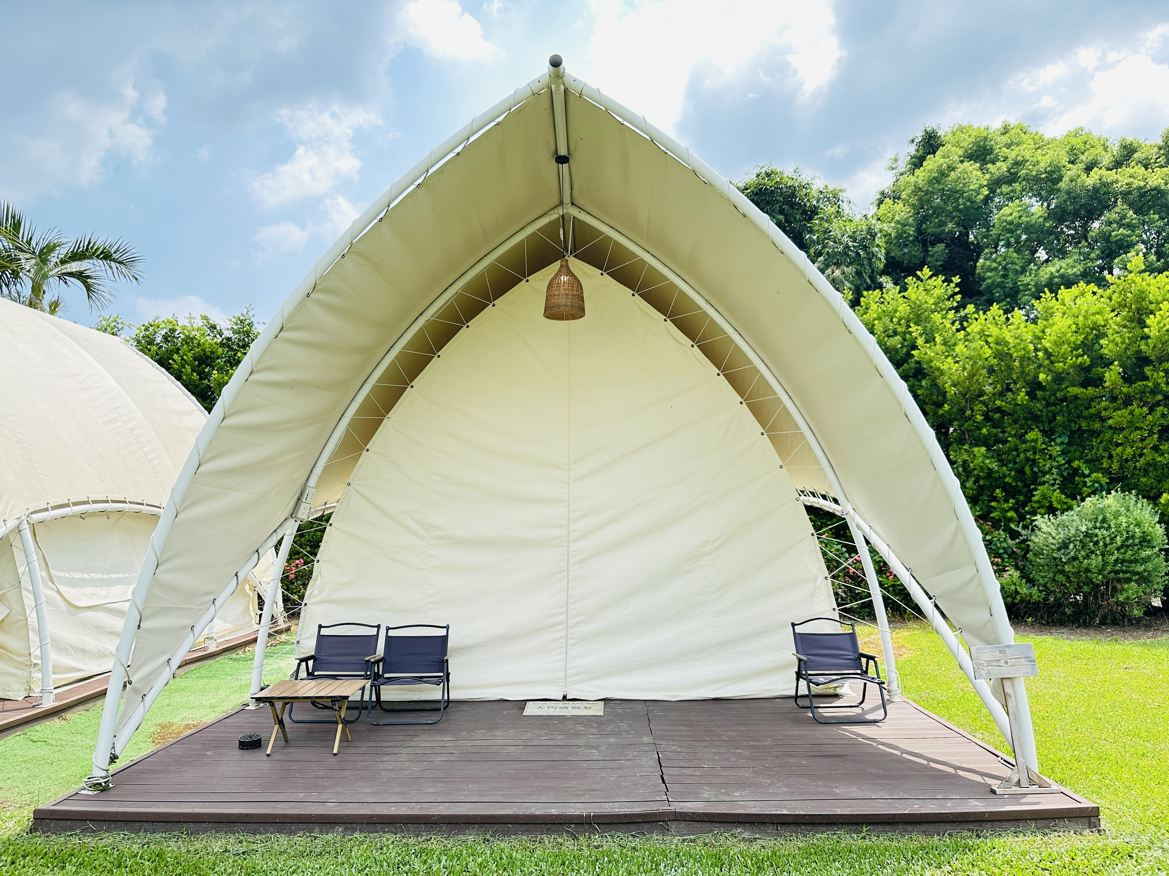 【哈比雪兒露營區】彰化懶人露營｜一泊三食免裝備，親子帳棚住宿