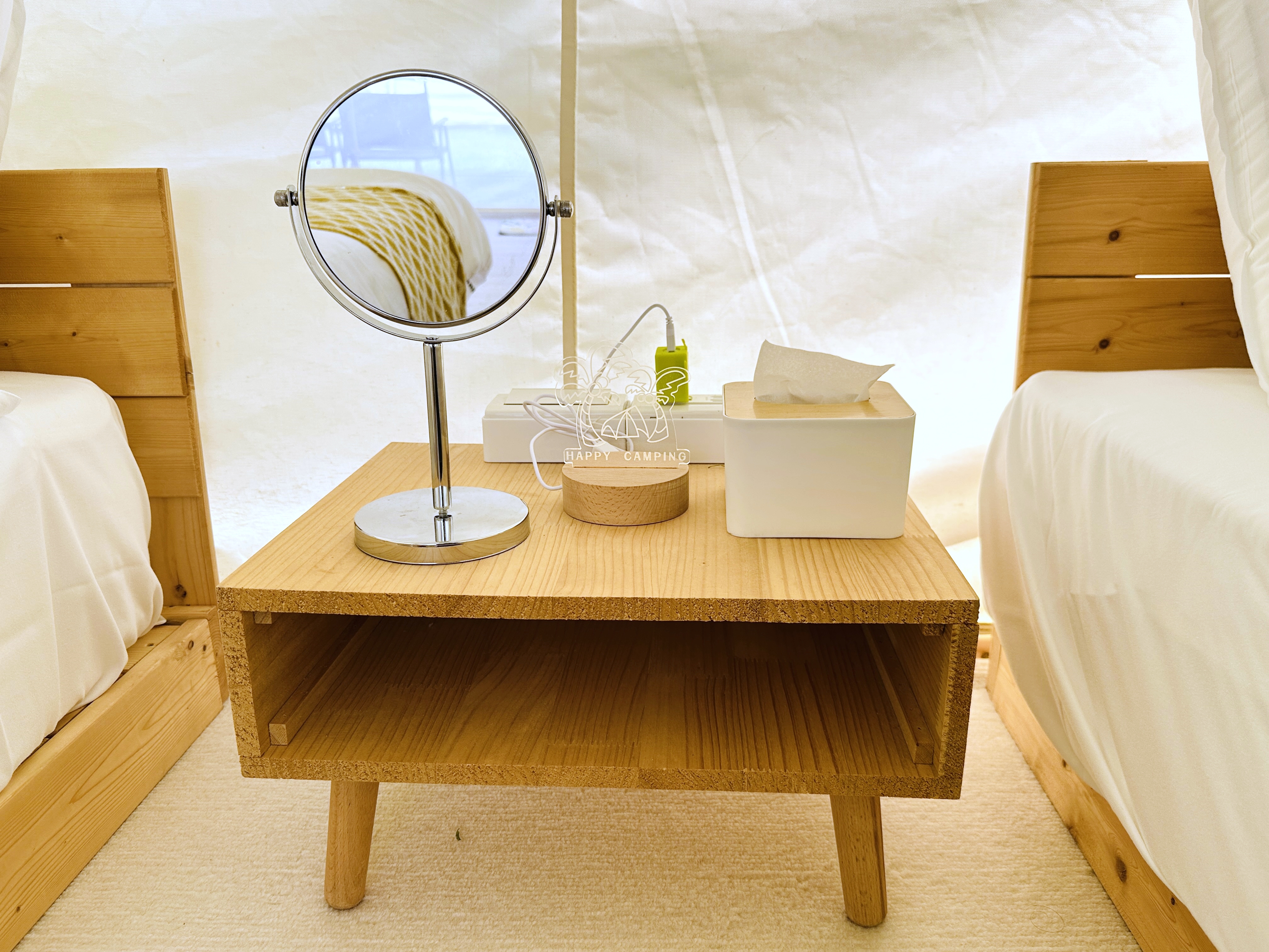 【哈比雪兒露營區】彰化懶人露營｜一泊三食免裝備，親子帳棚住宿