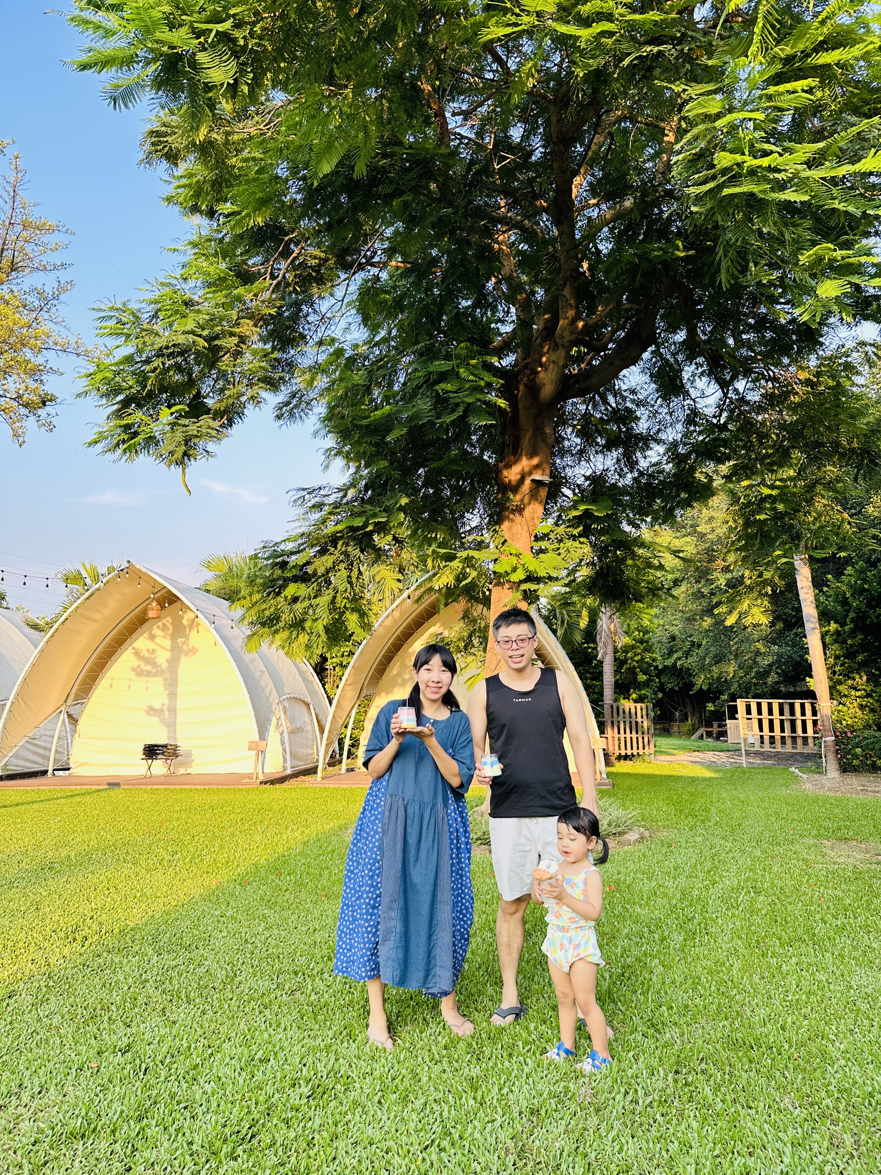 【哈比雪兒露營區】彰化懶人露營｜一泊三食免裝備，親子帳棚住宿