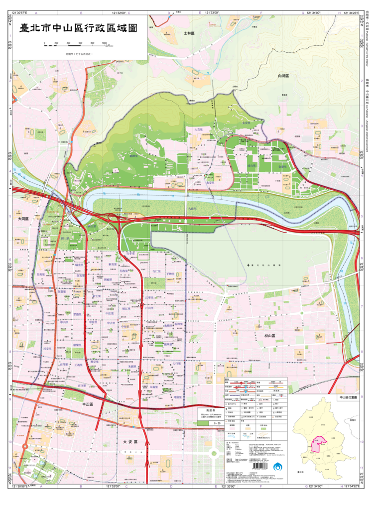 台北市中山區行政區域圖 中山大同部落格 Udn相簿